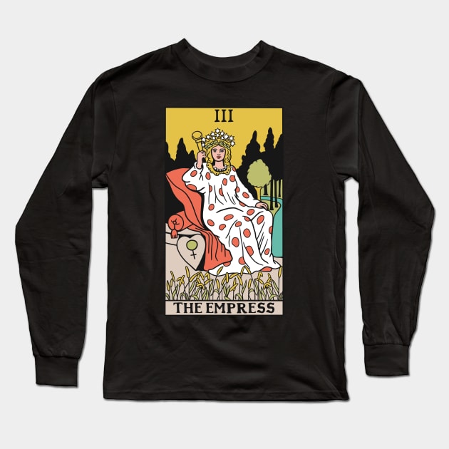 The Empress Tarot Card - Witchy Magic Long Sleeve T-Shirt by isstgeschichte